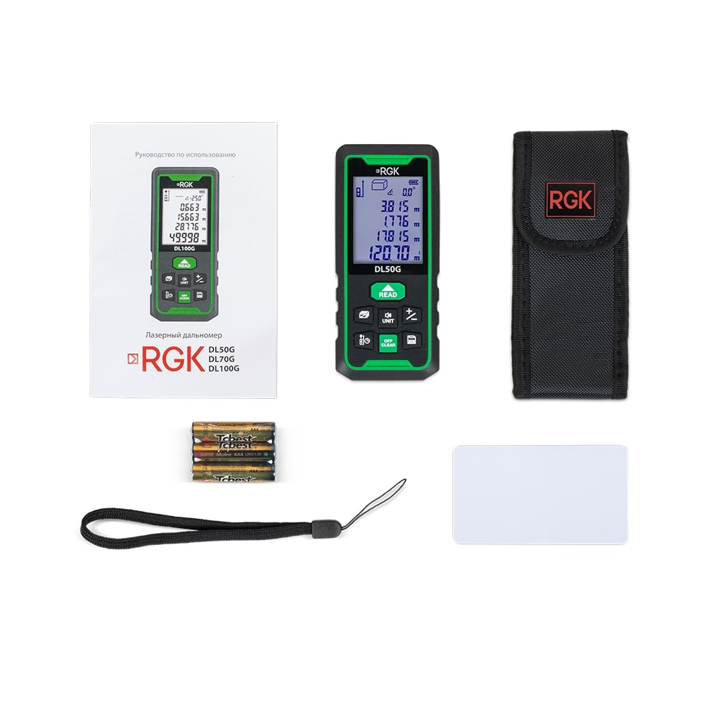 Лазерный дальномер RGK DL50G - зеленый луч - 3